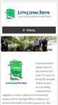Mobile Screenshot of livinggreenbarrie.com