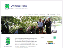 Tablet Screenshot of livinggreenbarrie.com